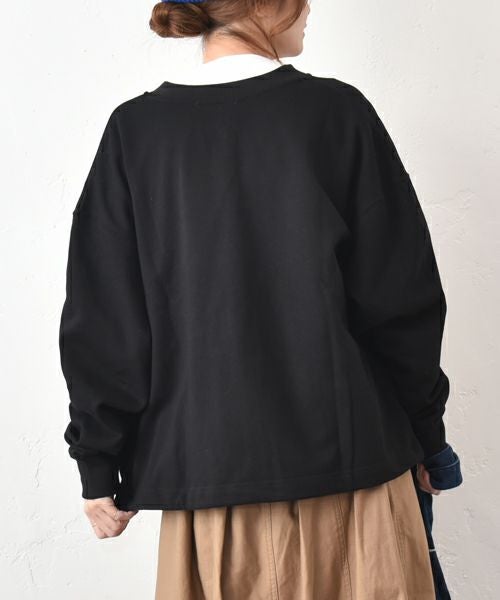 Gives a sense of fullment｜袖バルーンジップブルゾン [[854323]][C]