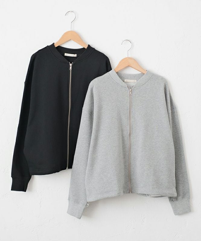 Gives a sense of fullment｜袖バルーンジップブルゾン [[854323]][C]