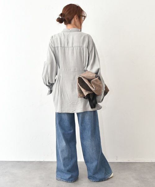 HUMS｜テンセルデニムタックシャツ [[WLN5215]][C]