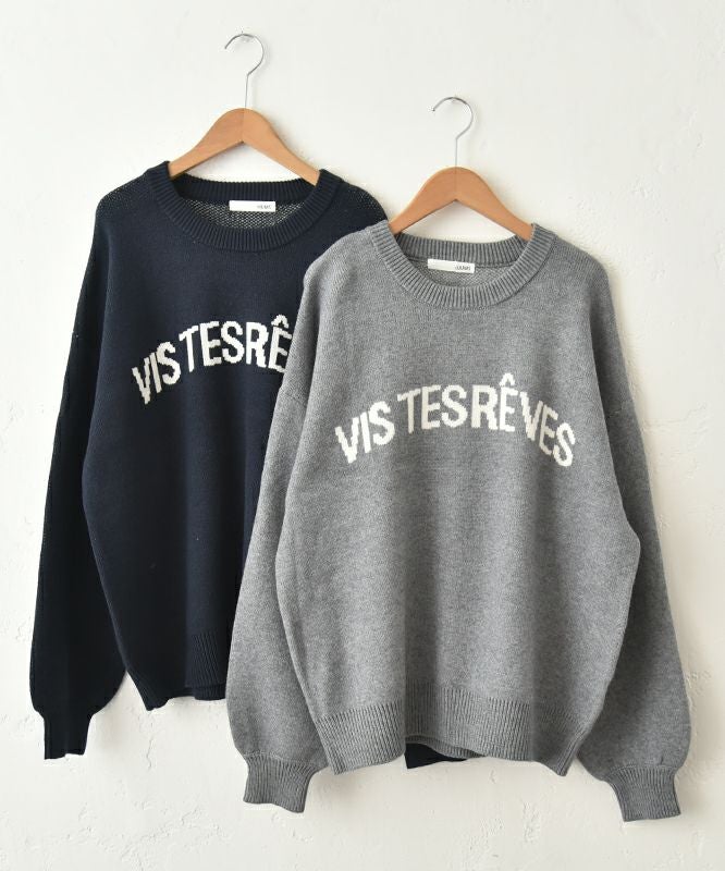 HUMS｜ロゴジャガードニット [[40055352]][C]