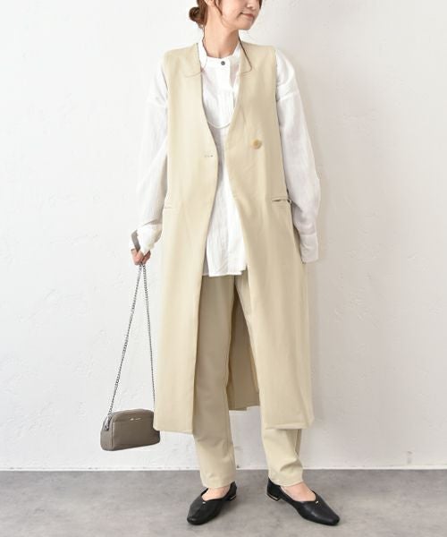 HUMS｜ロングジレ×テーパードパンツセットアップ [[HUM-047]][C]