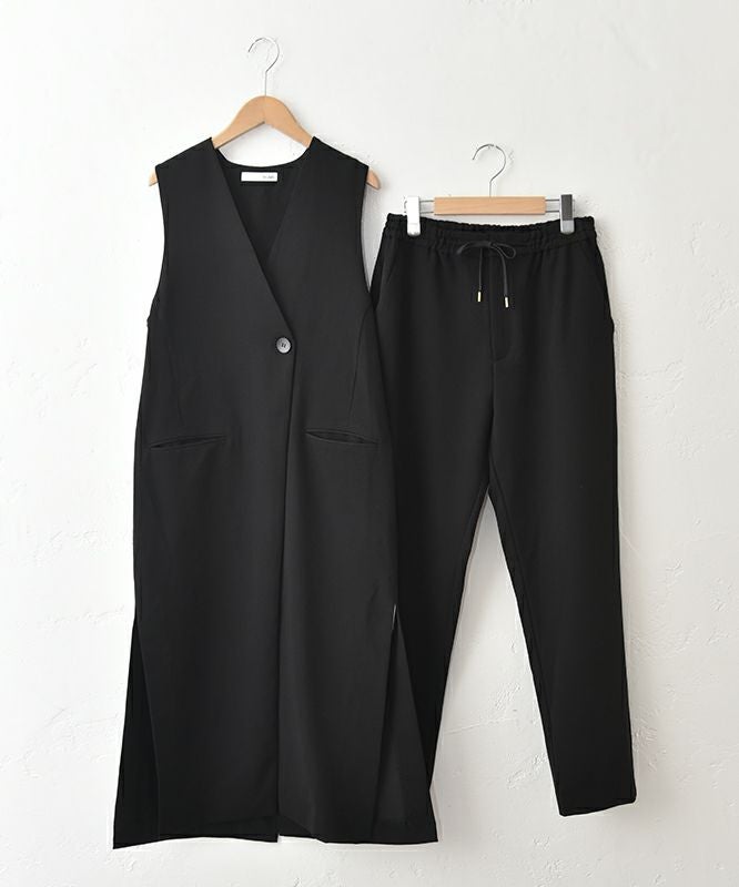 HUMS｜ロングジレ×テーパードパンツセットアップ [[HUM-047]][C]