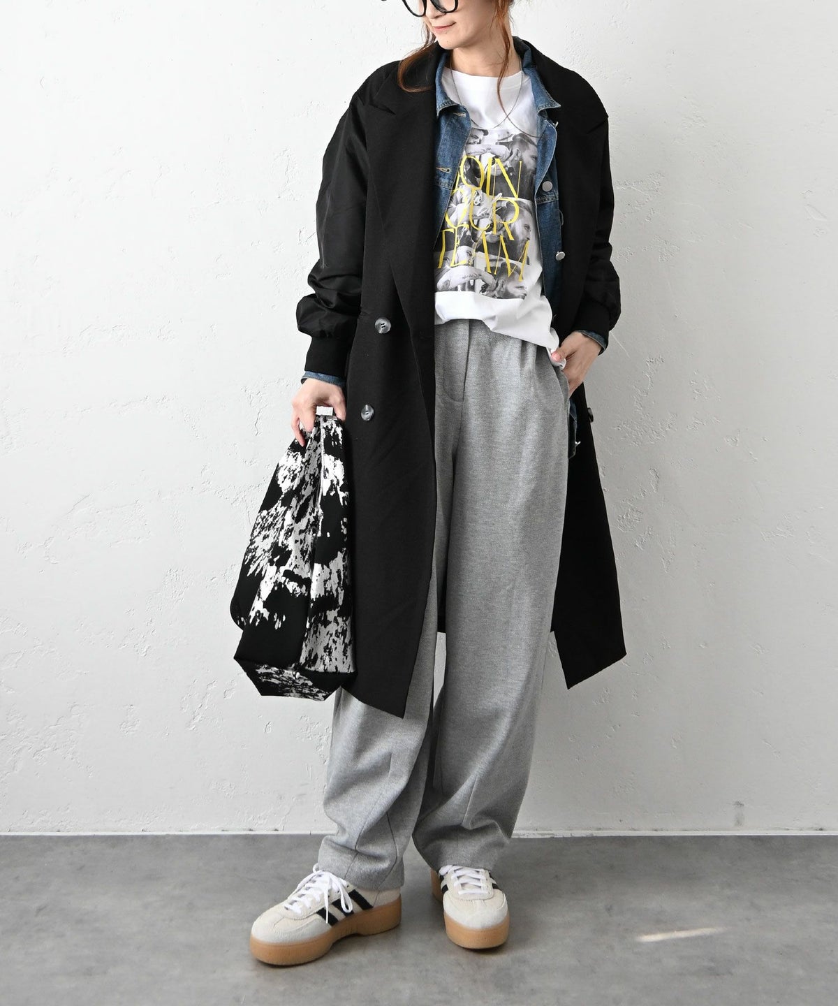 HUMS｜異素材切り替えコート [[HUM-042]][C]