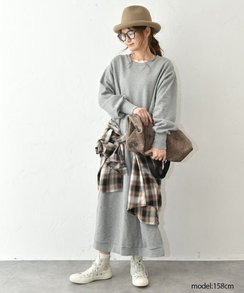 HUMS｜デニム切り替りえカットワンピース [[C-5055]][C]