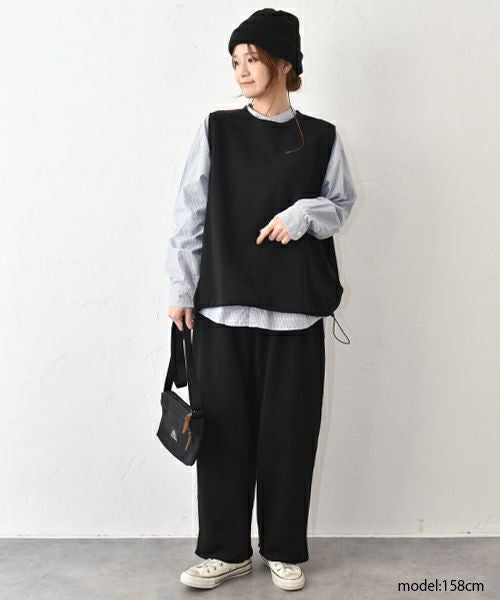 her.｜カットオフスウェットパンツ [[131319H]][C]