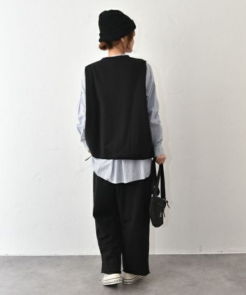 her.｜アジャスター付きスウェットベスト [[131333H]][C]