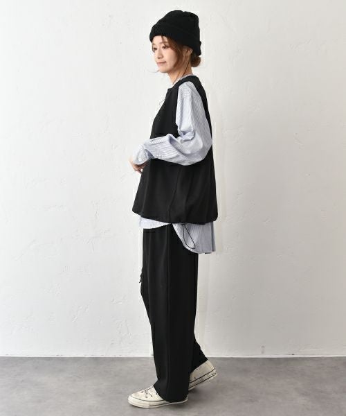 her.｜アジャスター付きスウェットベスト [[131333H]][C]