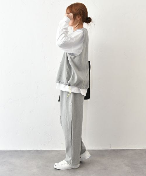 her.｜アジャスター付きスウェットベスト [[131333H]][C]