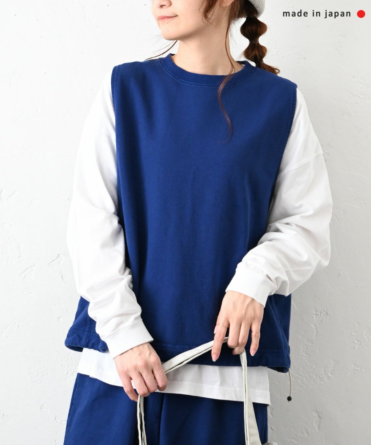 her.｜アジャスター付きスウェットベスト [[131333H]][C]