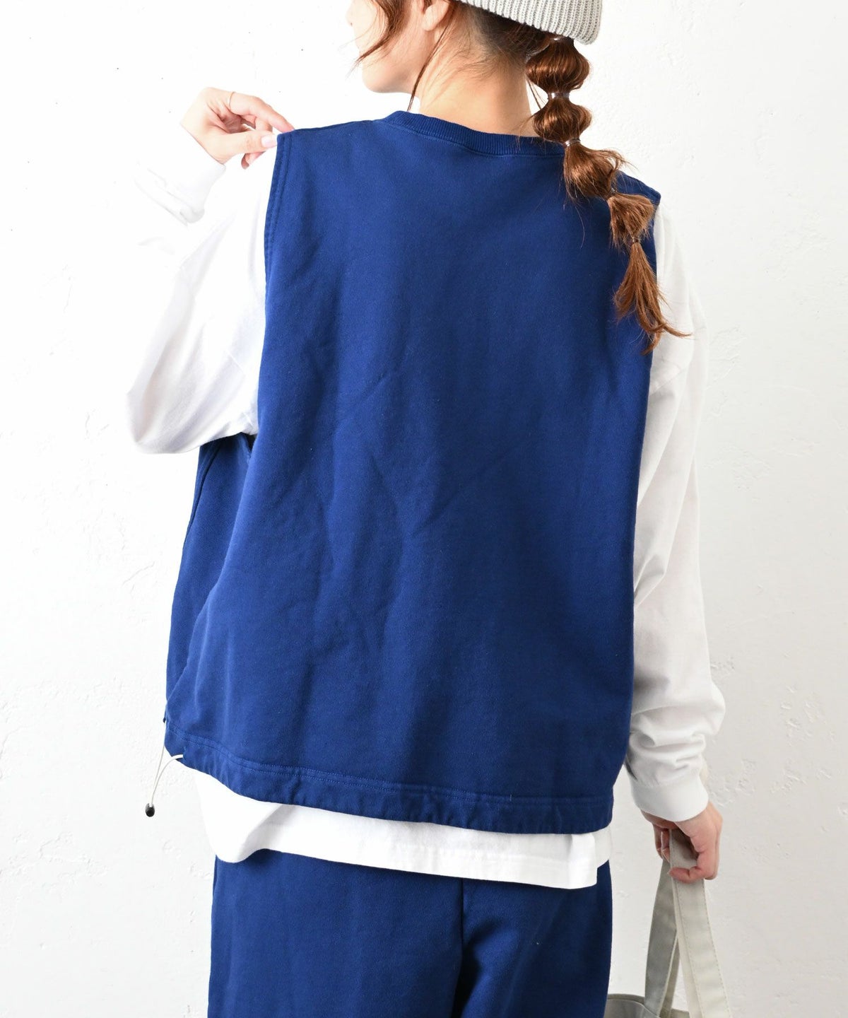 her.｜アジャスター付きスウェットベスト [[131333H]][C]