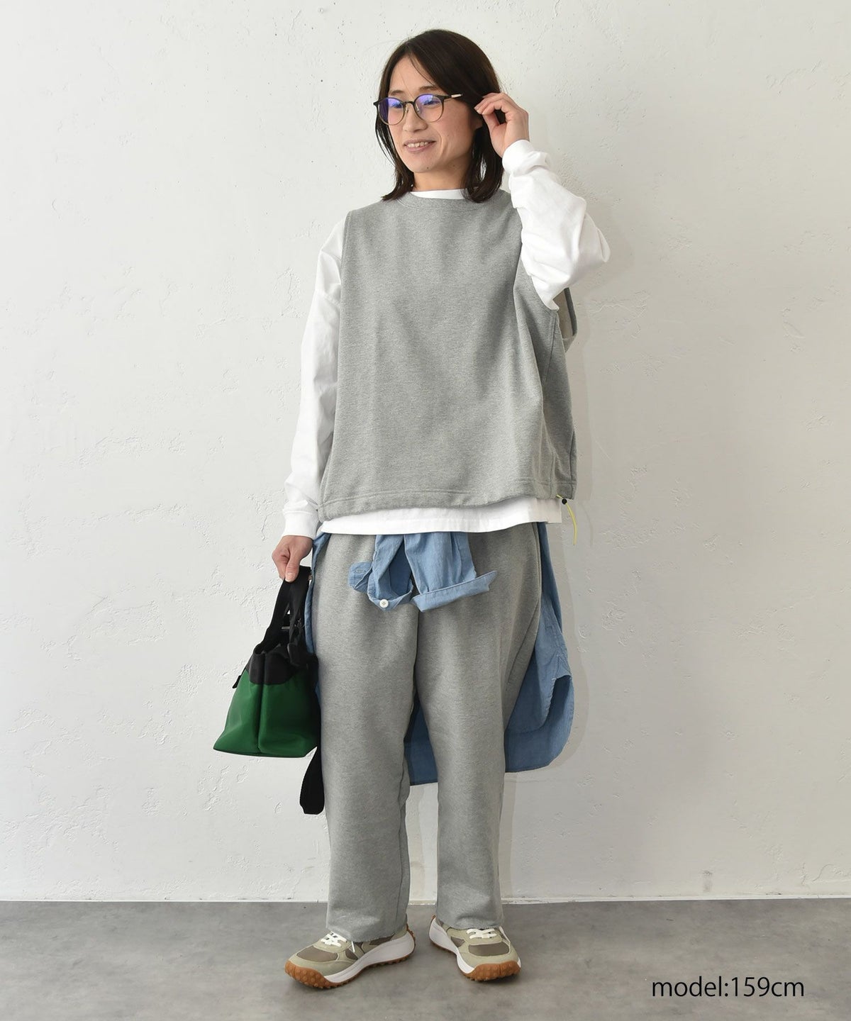 her.｜アジャスター付きスウェットベスト [[131333H]][C]