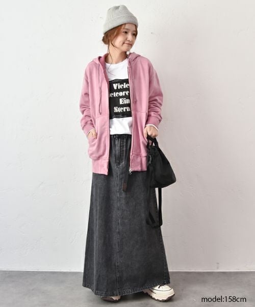 Gives a sense of fullment｜裏毛ジップアップパーカー [[661023]][C