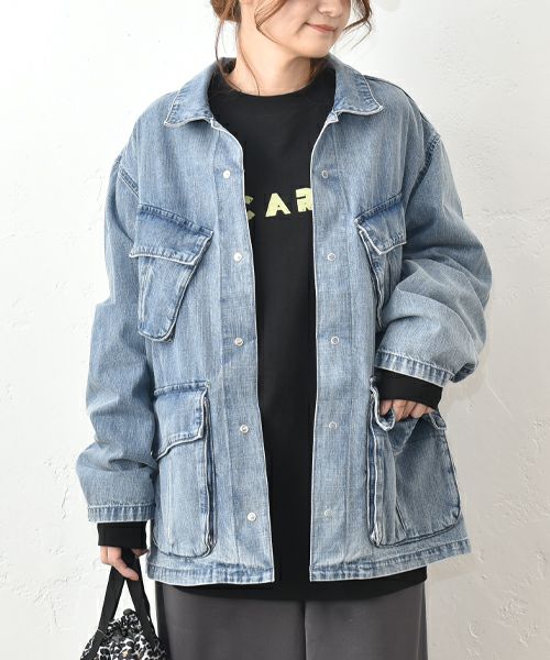 LEVI´S｜ノーカラーデニムジャケット [[006EZ-0001]][C] | ma28 ONLINE