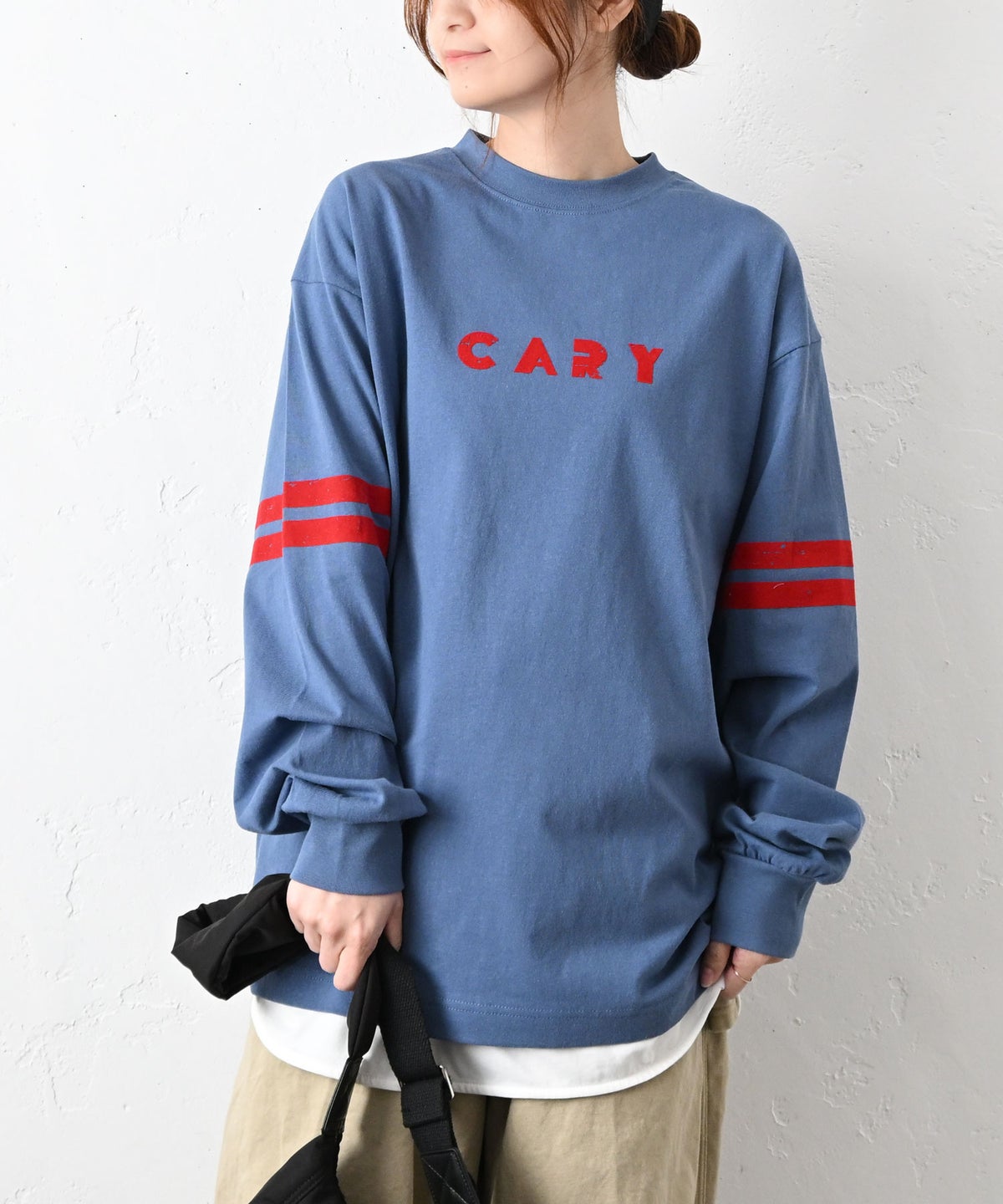 Gives a sense of fullment｜フロッキープリントロンTee [[861121]][C]