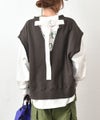 Gives a sense of fullment｜裏毛スウェットベスト [[861129]][C]