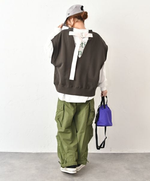 Gives a sense of fullment｜裏毛スウェットベスト [[861129]][C]