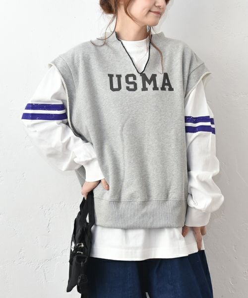 Gives a sense of fullment｜裏毛スウェットベスト [[861129]][C]