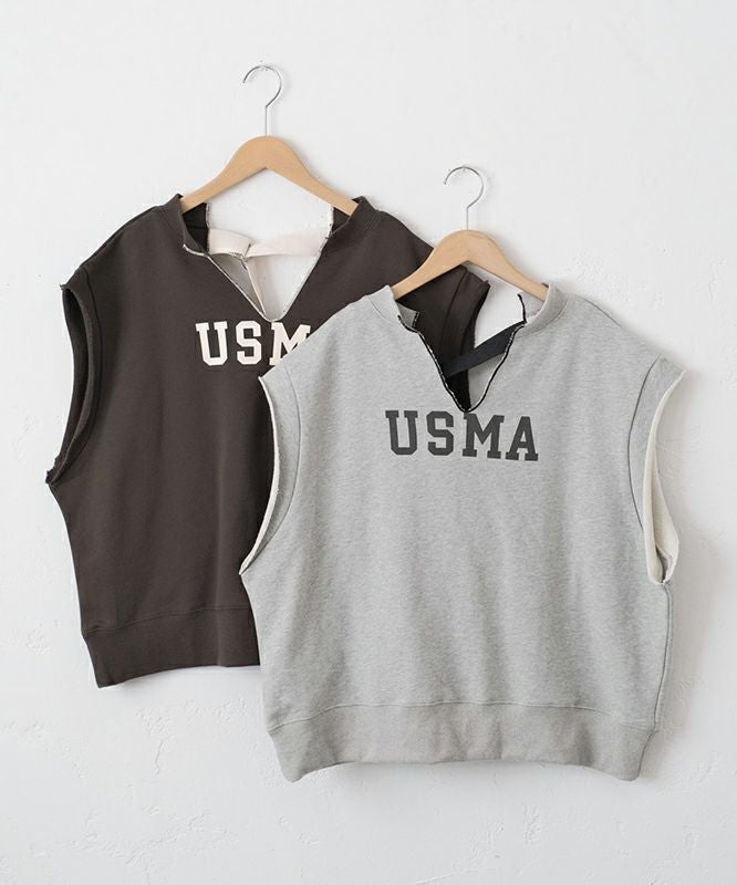 Gives a sense of fullment｜裏毛スウェットベスト [[861129]][C]