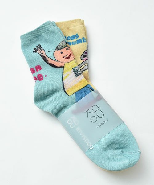 アラジン｜2枚セットプリントソックス [[k31138]][C]