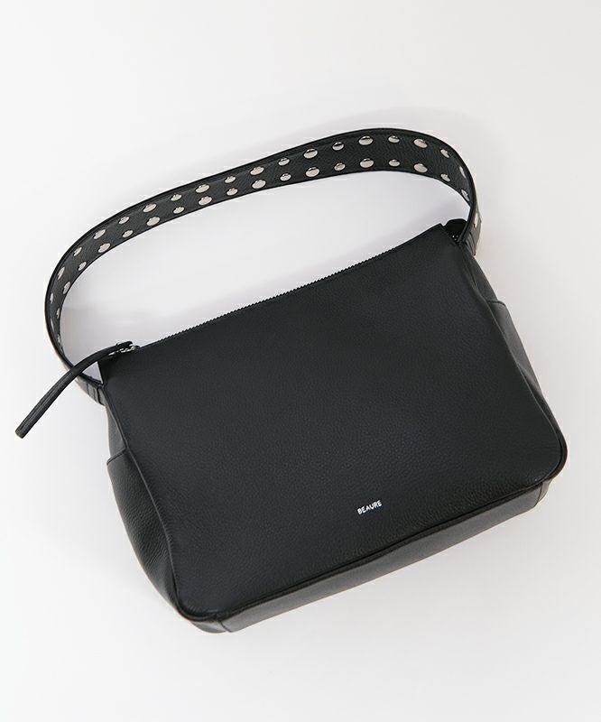  beaure｜スタッズ付きレザーワンショルバック [[B-26127]][C]