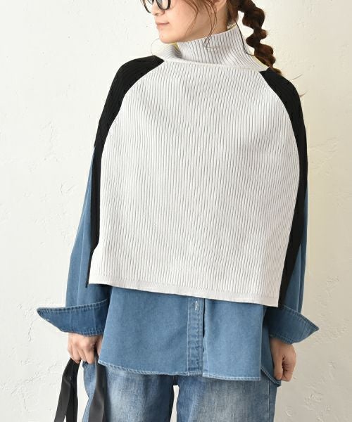 HUMS｜2wayニットポンチョ [[MT-0468]][C]