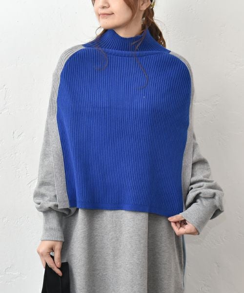 HUMS｜2wayニットポンチョ [[MT-0468]][C]