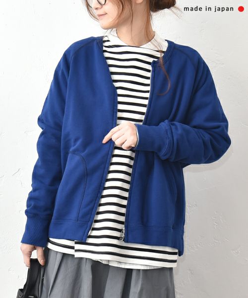 her.｜セントラル裏毛 ジップカーデ [[7261C-907]][C]