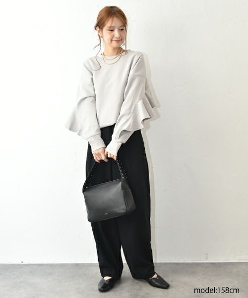 HUMS｜バックフリルデザインカットソー [[C-5118]][C]