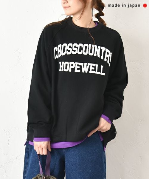 and quarter｜ラグランプリントヘムタックプルオーバー [[MA-720315]][C]