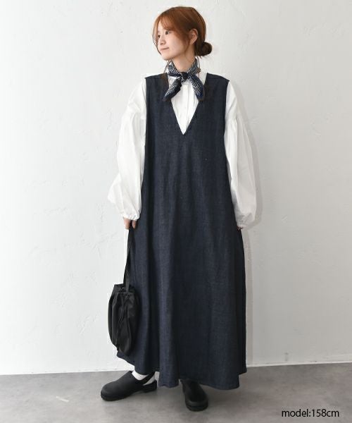 No18｜デニムノースリーブワンピース [[CE1OP260102]][C]