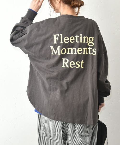  CUBE SUGAR｜バックプリントパフスリーブカットソー [[15104635]][C]