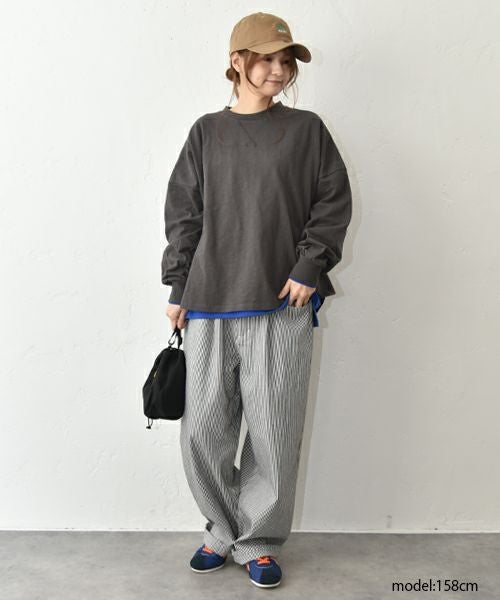  CUBE SUGAR｜バックプリントパフスリーブカットソー [[15104635]][C]