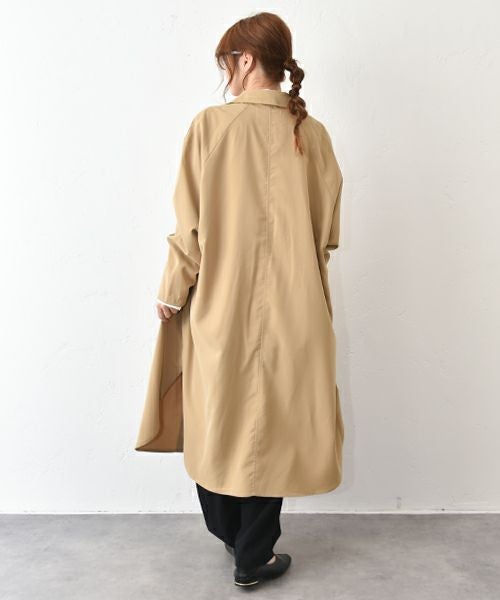  HUMS｜サイドギャザーシャツコート [[HUM-081]][C]