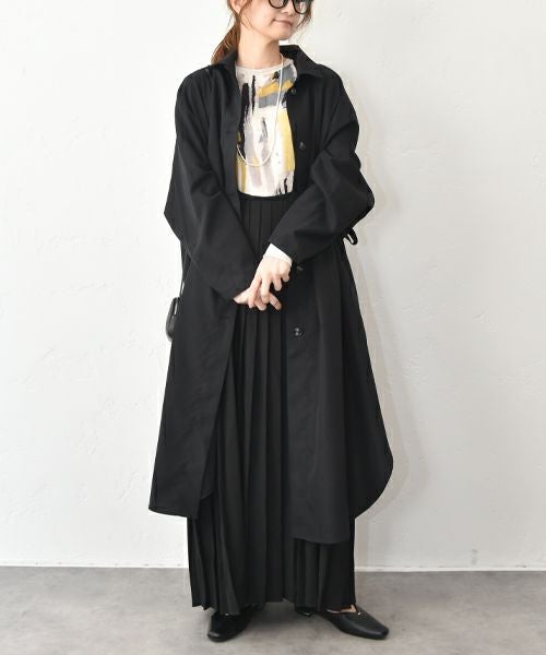  HUMS｜サイドギャザーシャツコート [[HUM-081]][C]