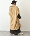  HUMS｜サイドギャザーシャツコート [[HUM-081]][C]