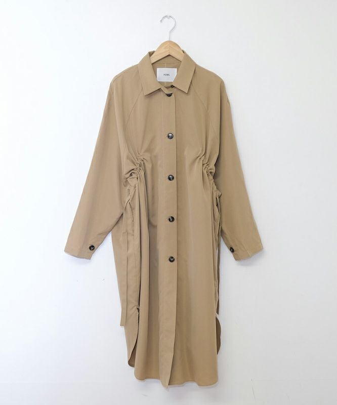  HUMS｜サイドギャザーシャツコート [[HUM-081]][C]