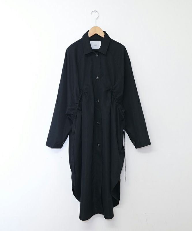  HUMS｜サイドギャザーシャツコート [[HUM-081]][C]