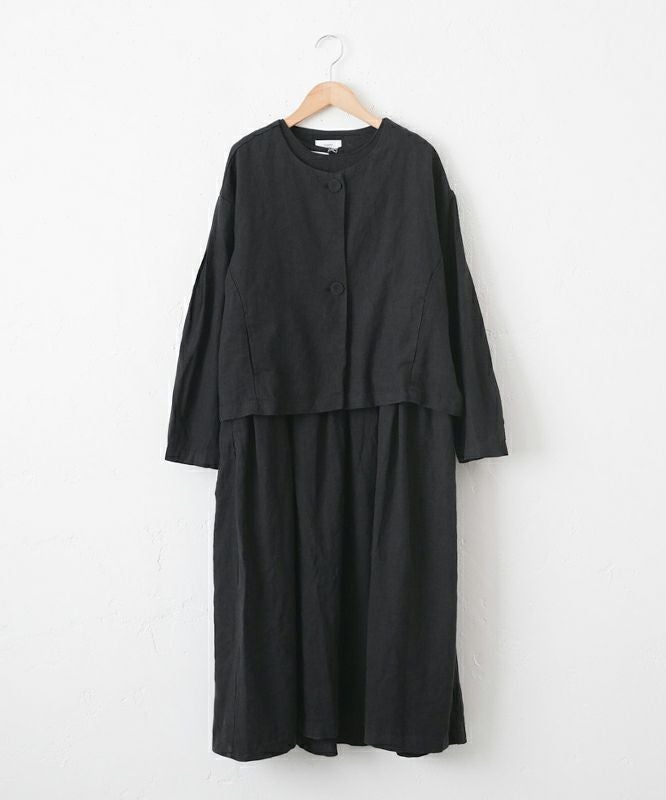  hagumu｜リネンワンピースセットアップ [[125709]][C]