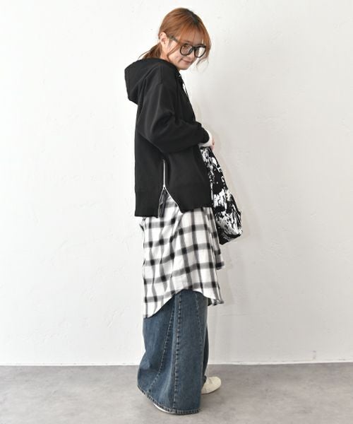 HUMS｜サイドジップパーカー [[RNK-2611]][C]