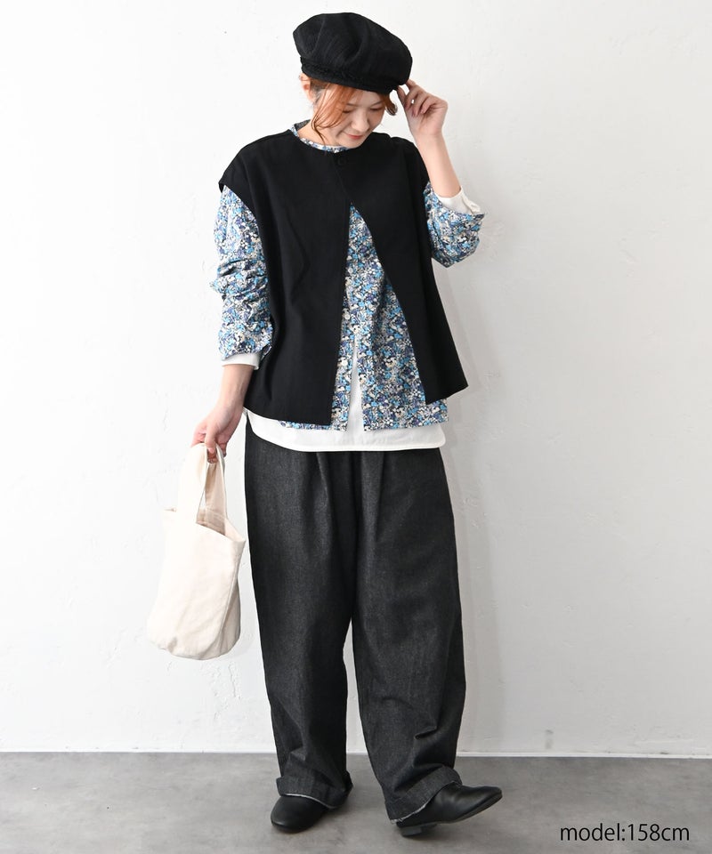 No18｜花柄バンドカラーシャツ [[CE1SH260105]][C] | ma28 ONLINE STORE