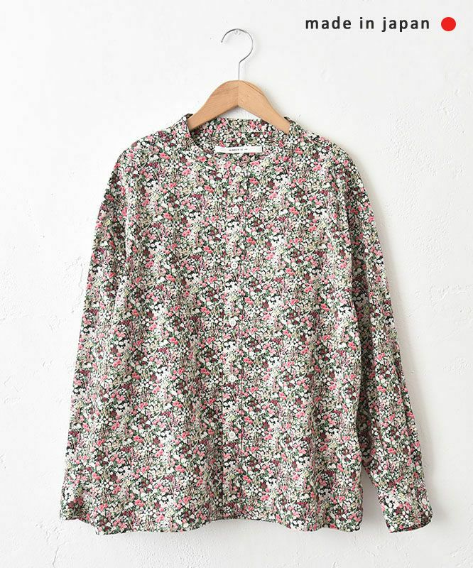 No18｜花柄バンドカラーシャツ [[CE1SH260105]][C]