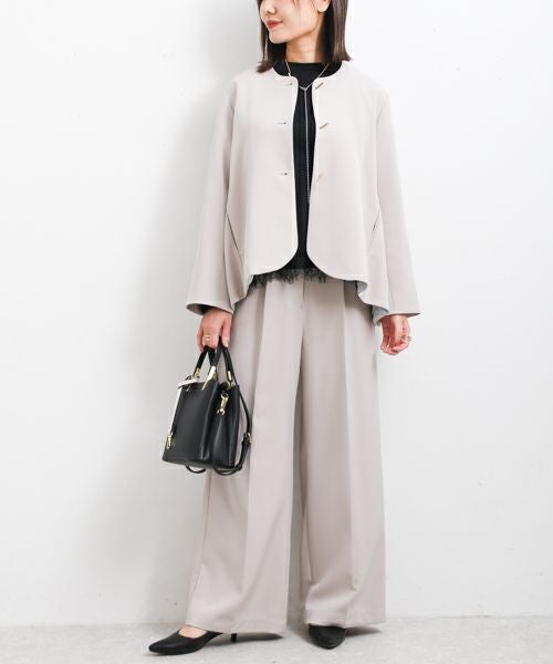 chignon/Wrapin nine 9｜ベルト付きワイドパンツ [[3856-445MK]][F