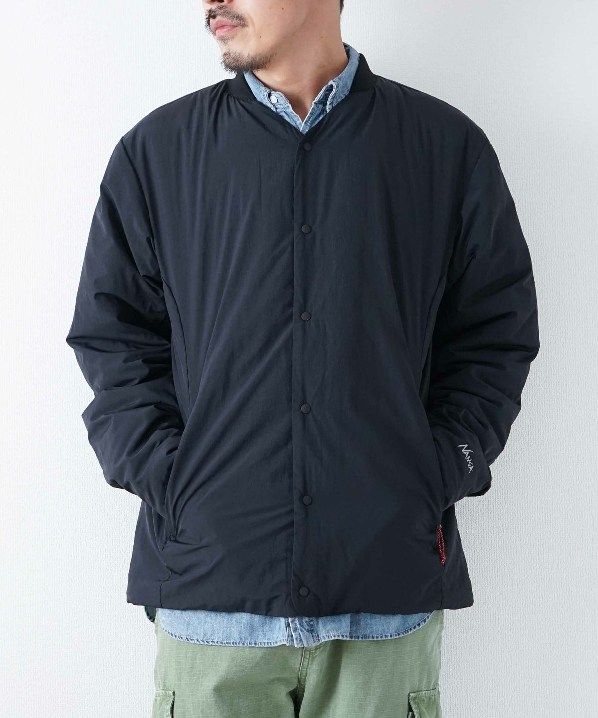  NANGA｜NO COLLAR SOFT DOWＮ CARDIGAN [[N2500-0E004A-26SS]][D]