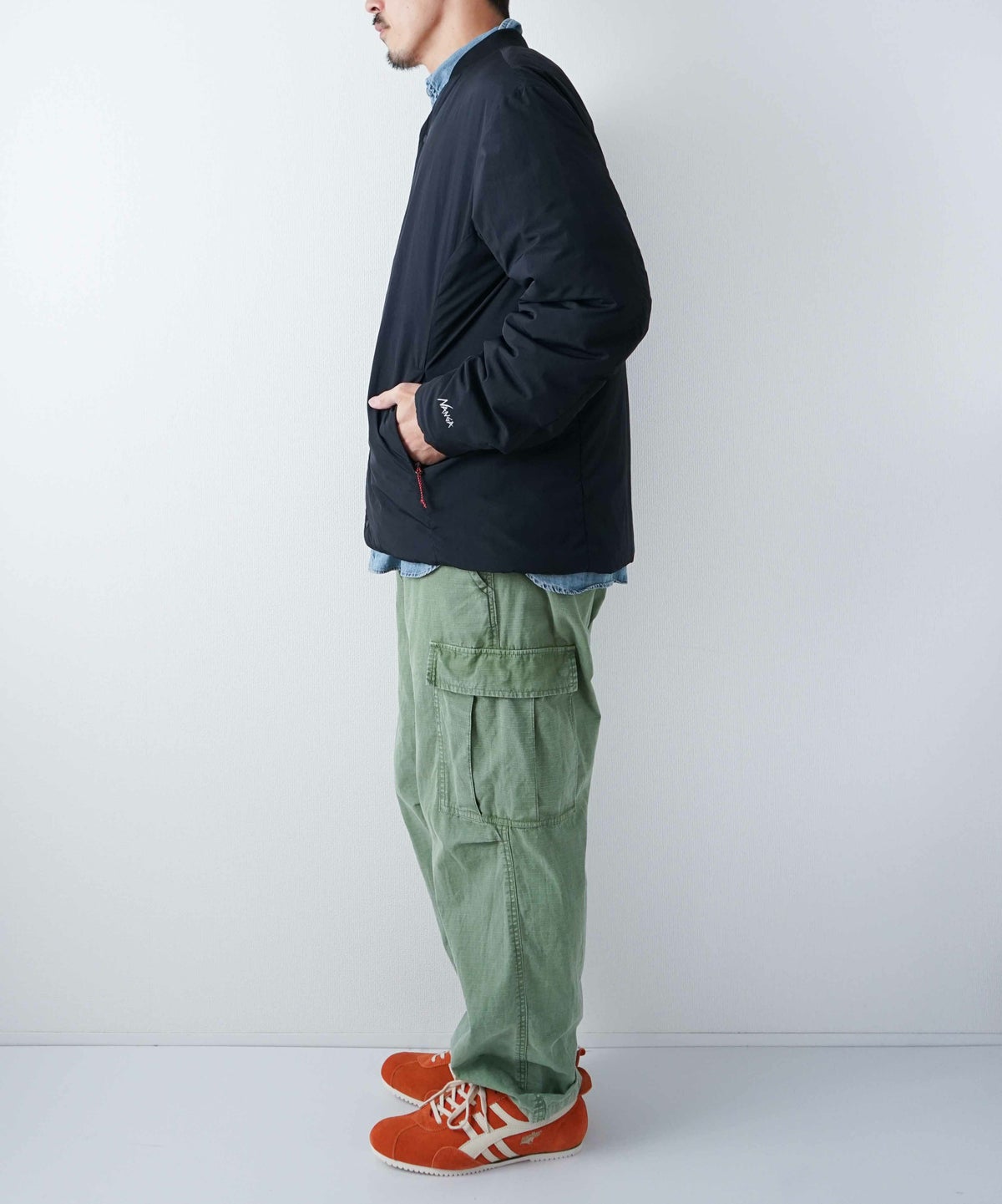  NANGA｜NO COLLAR SOFT DOWＮ CARDIGAN [[N2500-0E004A-26SS]][D]