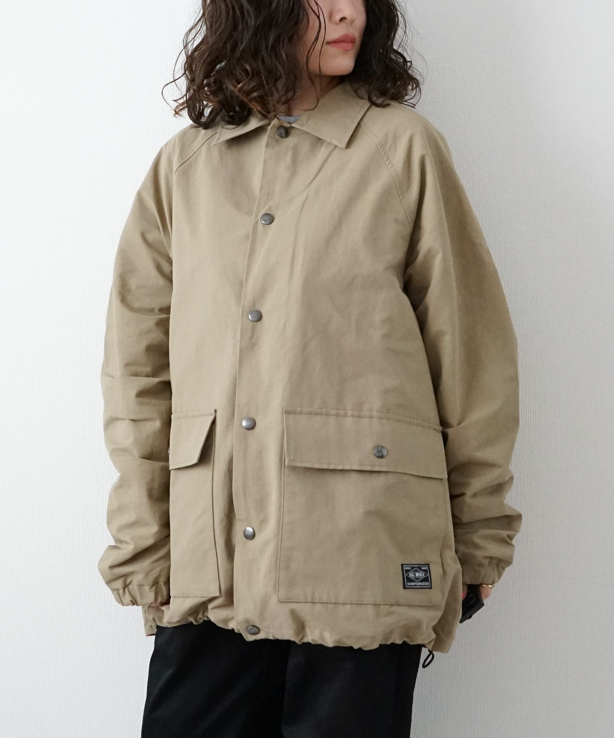 BIG MIKE｜デザインメッシュ コーチジャケット [[102616500]][D
