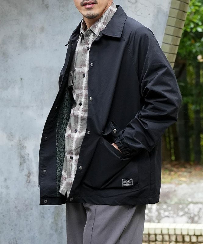 BIG MIKE｜デザインメッシュ コーチジャケット [[102616500]][D