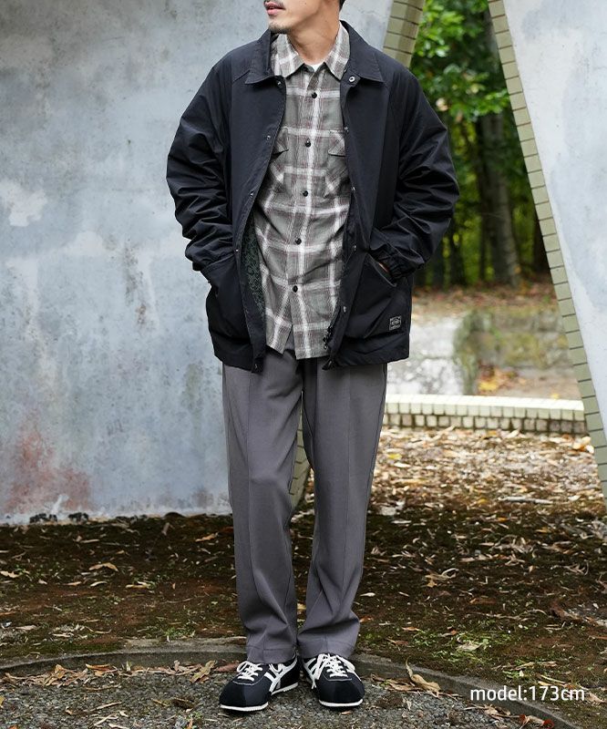 BIG MIKE｜デザインメッシュ コーチジャケット [[102616500]][D]