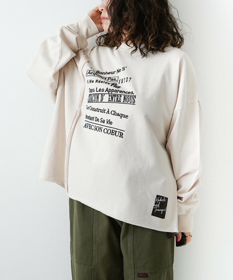 KAKELA & TRANQUIL｜ワイド切り替え刺繍ロゴ [[12510-377-10]][D]