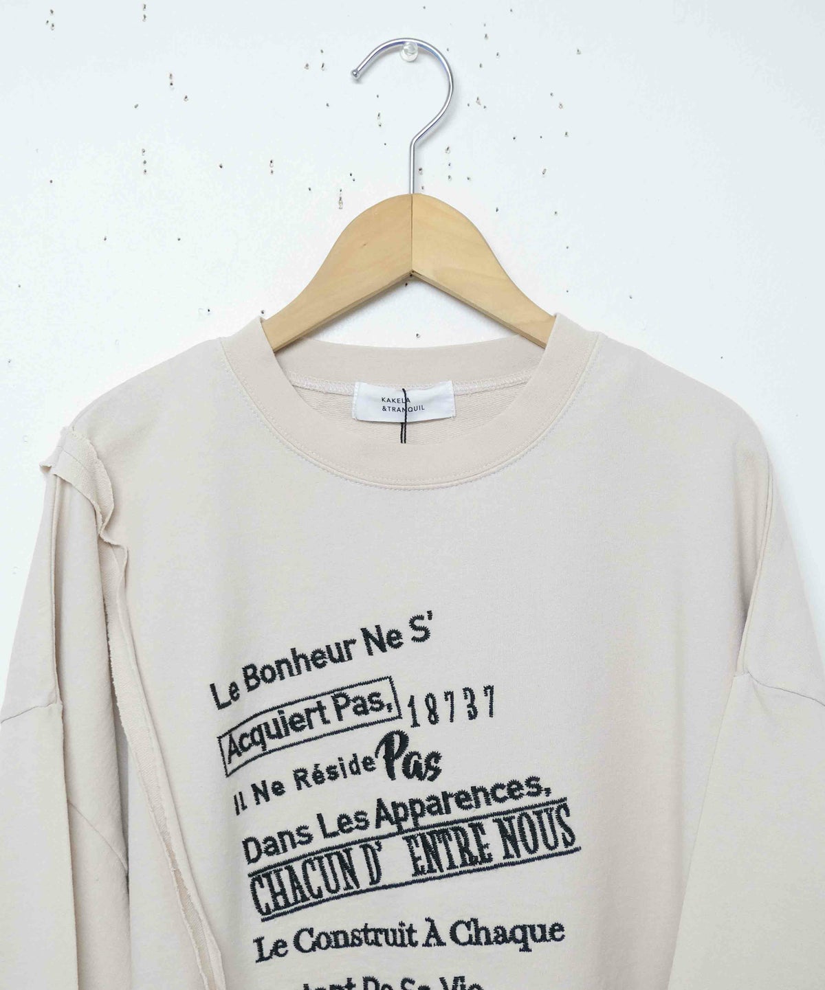 KAKELA & TRANQUIL｜ワイド切り替え刺繍ロゴ [[12510-377-10]][D]