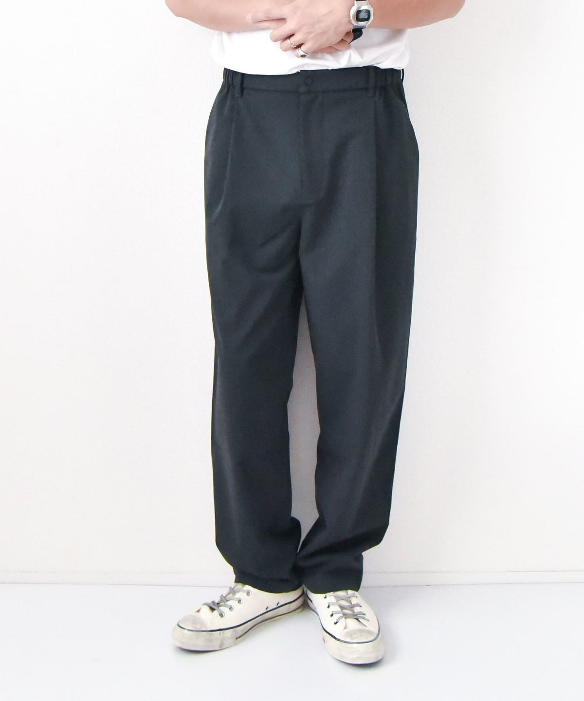 day standard｜ONE-TUCK STRETCH PANTS [[day-032]][D]